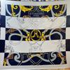 POBING Silk Cashmere Scarf Women Hand Rolled Saddle Belt Print Square Scarves Wraps Bandana Big Hijabs Female Foulard 135CM