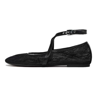 Trendige Bequeme Minimalistische Lässige Ballerinas Damen Ballerinas Schwarz 13516510-38