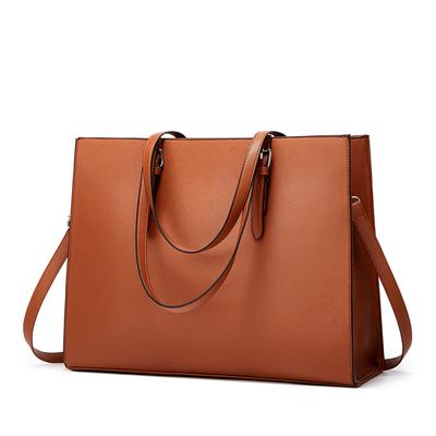 Casual Women's Tote Bag Simple Hand-held Crossbody Bags Fashion PU Leather Shoulder Bag Commuter Business Large Capacity Handbag