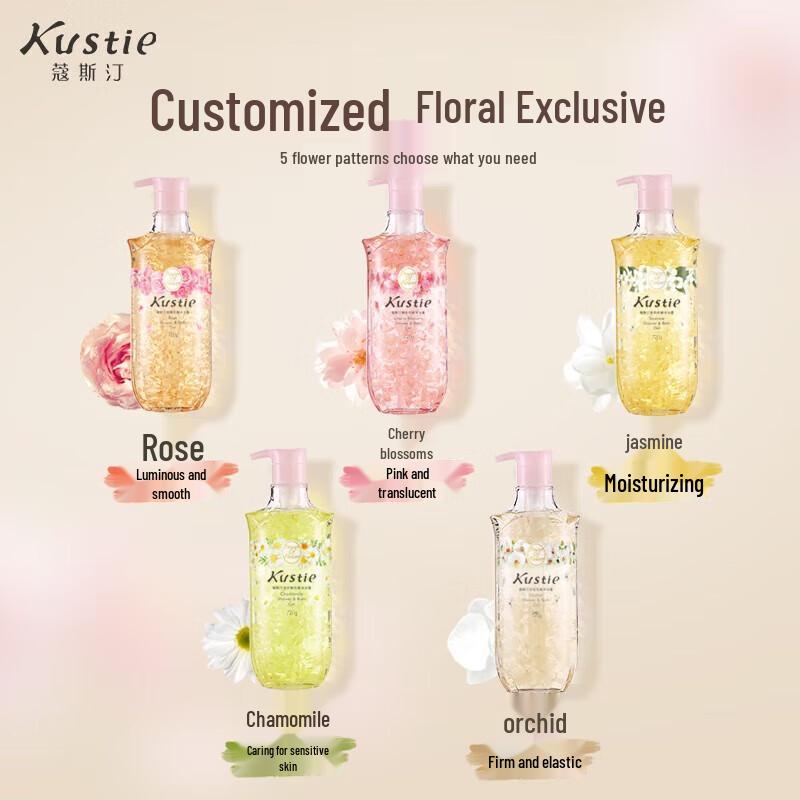 Kousiting Rose Petal Moisturizing Shower Gel