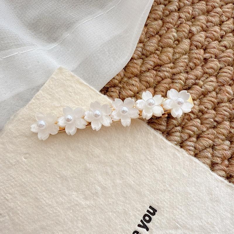 New Model Sweet Style Small Flower Diamond-Encrusted Side Hairpin, Fresh and Simple Hair Clip, High Quality