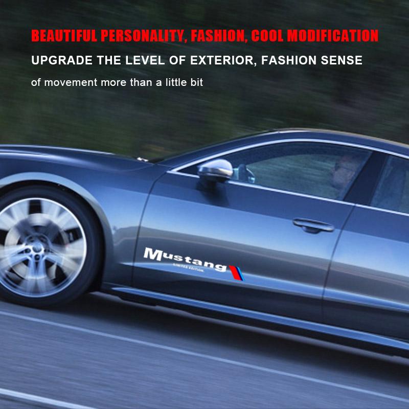2 Stück Auto Seitentür 3D Aufkleber Emblem Abziehbild Dekoration Für Ford Focus 2 3 mondeo mk3 f150 fusion mustang mk7