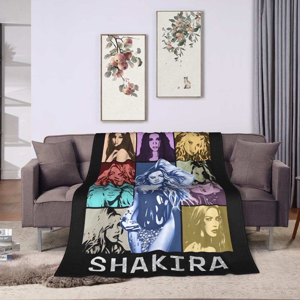 Shakira Coperta Morbida Calda Cantante Pop Decorativa Coperta Ponderata Peluche Comoda Divano Letto Copriletto in Flanella Copri Divano Letto