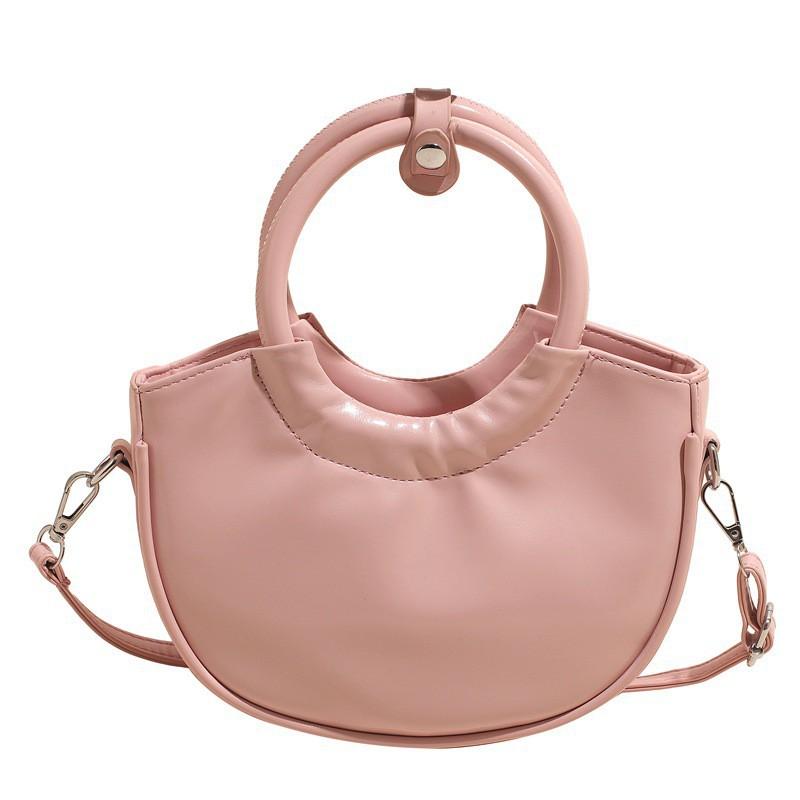 

Korean Style Ins Online Celebrity Portable Vegetable Basket Bag Female Fashion Niche Commuting One-shoulder Cross-body one size розовый
