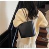 Simple retro bucket bag hand carry commuter bag women's bag shoulder underarm handbag women's bag