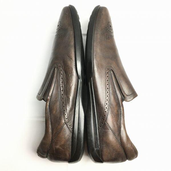 TOD'S Größe 9 (27,5 cm) Braun Hergestellt in Italien Slipper Vamp Business Schuhe Herren(GEBRAUCHT)