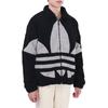 adidas Jachetă sportivă groasă de catifea Originals, cu siglă în contrast Jachete unisex Negru HC0325