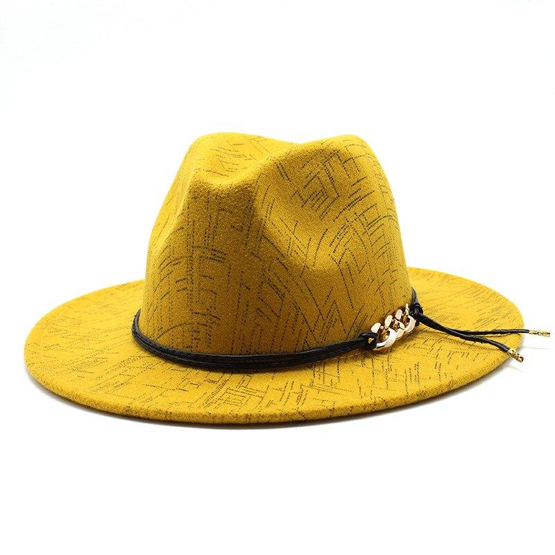Wide Brim Fedora Hat Women 