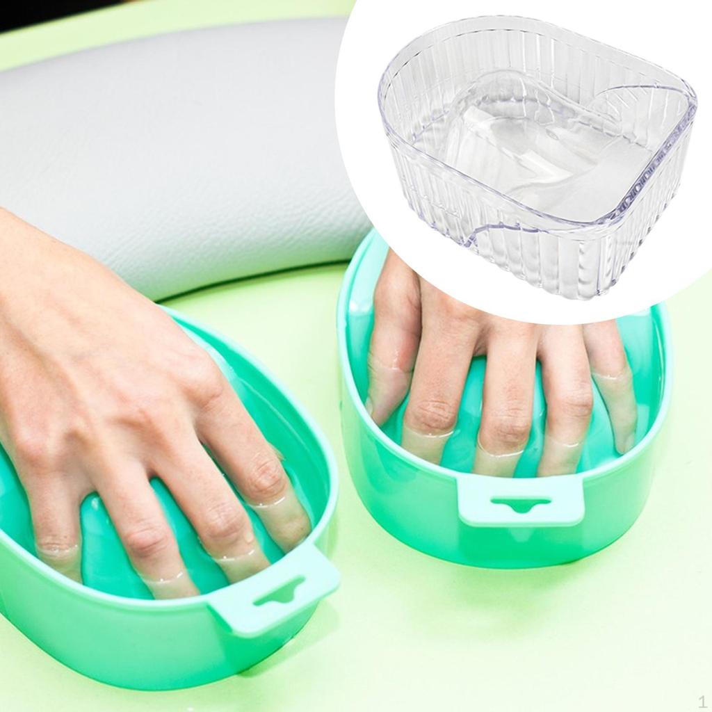 Manicure Hand Soak Bowl Tray, Gel Nail Remover Dish Color Removing Salon