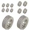 2/4/6pcs/set Y2K Silver Round Hairclasp Hollow Out Dreadlocks Beads Hair Braid Tubes  for Braids
