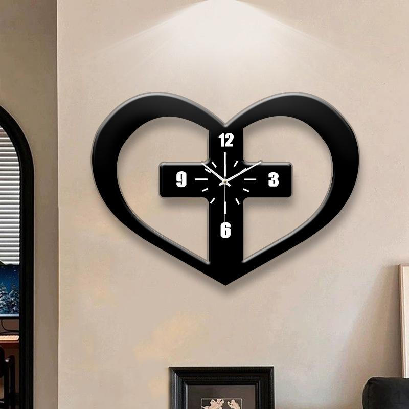 Wall Clock Analog Decorative Hanging for Living Room Bathroom 30cmx21.8cm