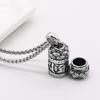 Fashion Vintage Men 100% 925 Sterling Silver Unisex Jewelry I Still Need You Close To Me Necklace Lotus Pendant Souvenir Gift