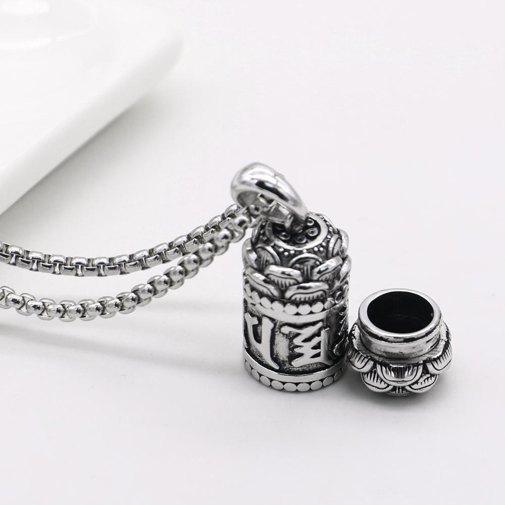 Fashion Vintage Men 100% 925 Sterling Silver Unisex Jewelry I Still Need You Close To Me Necklace Lotus Pendant Souvenir Gift