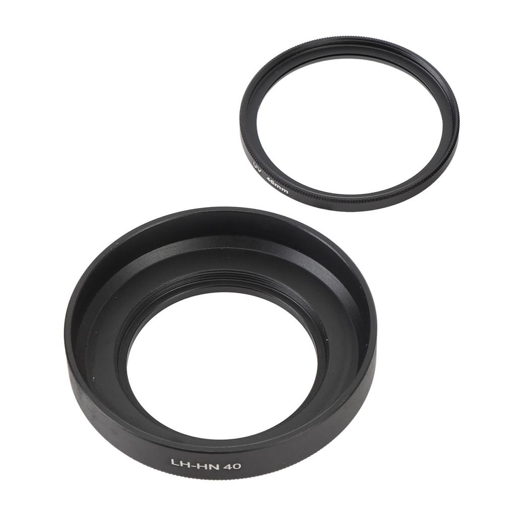 46mm Lens Hood Set LH HN40 Lens Hood Shade with HD UV Filter and Lens Cap for Z DX 16 to 50mm F 3.5 to 6.3 VR Lens
