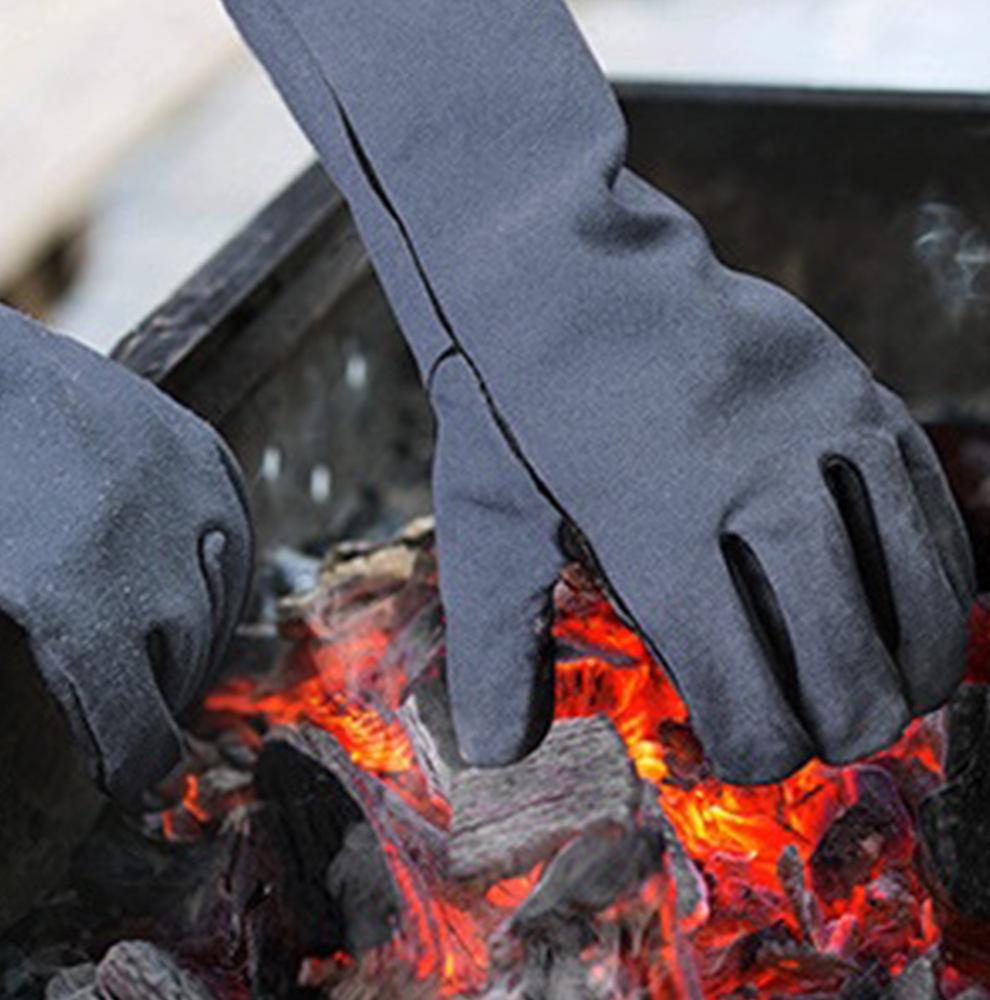Rindleder Schweißen & BBQ Hitzebeständige Handschuhe - Verbrühschutz und Hochtemperaturschutz