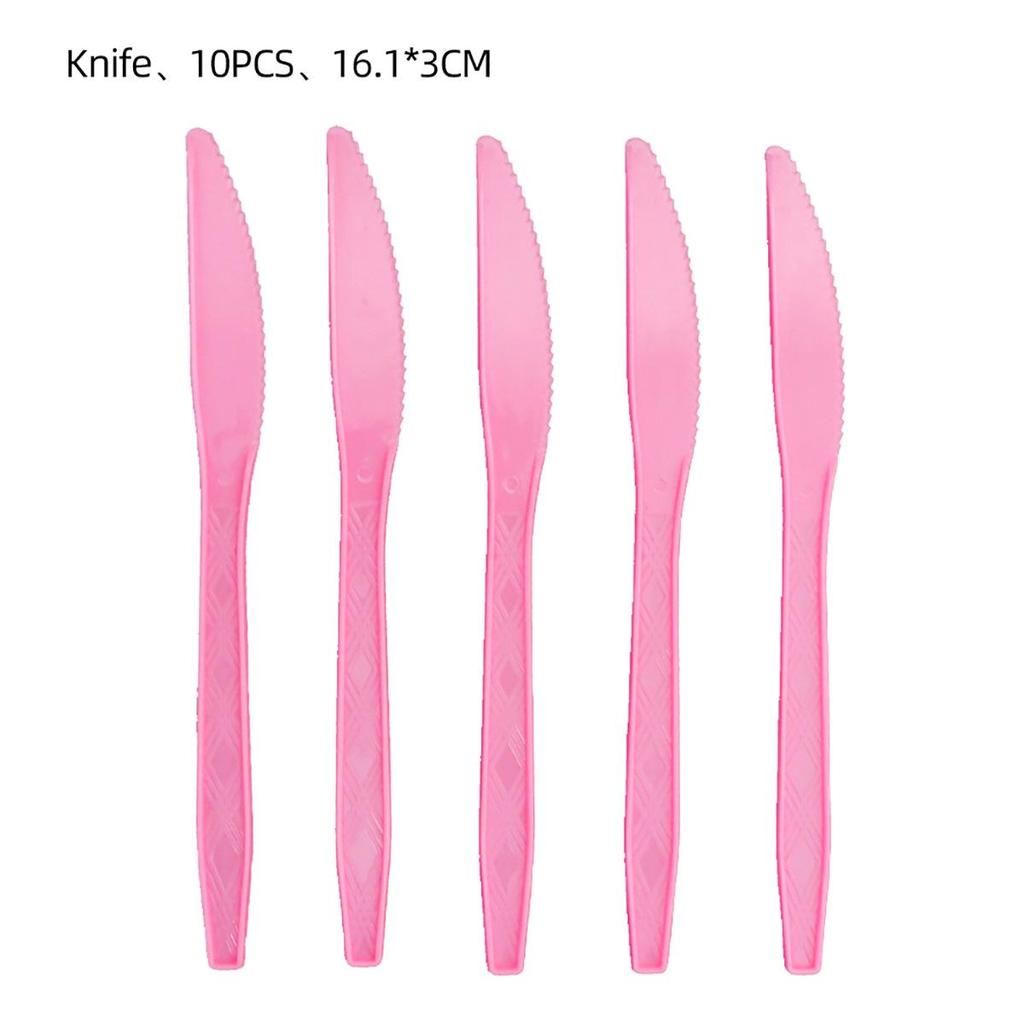 Pink Ballet Bow Children's Birthday Party Disposable Tableware Set