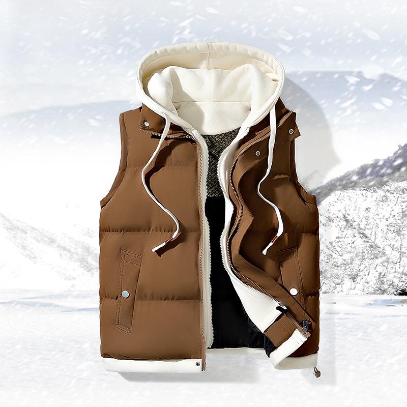 Graphene Unisex High-Quality Cotton Vest Jacket - Fake Two-Piece Design