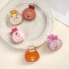 5Pcs Cute Cartoon Acrylic Double-Sided Pp Clip Original Multifunctional Clip Student Storage Clip Exam Paper Clip