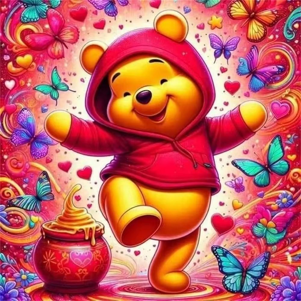 Disney Winnie The Pooh 5D Diamond Painting Full of Diamonds Handmade DIY Cartoon Decorative Painting Diamond Sticker Kit