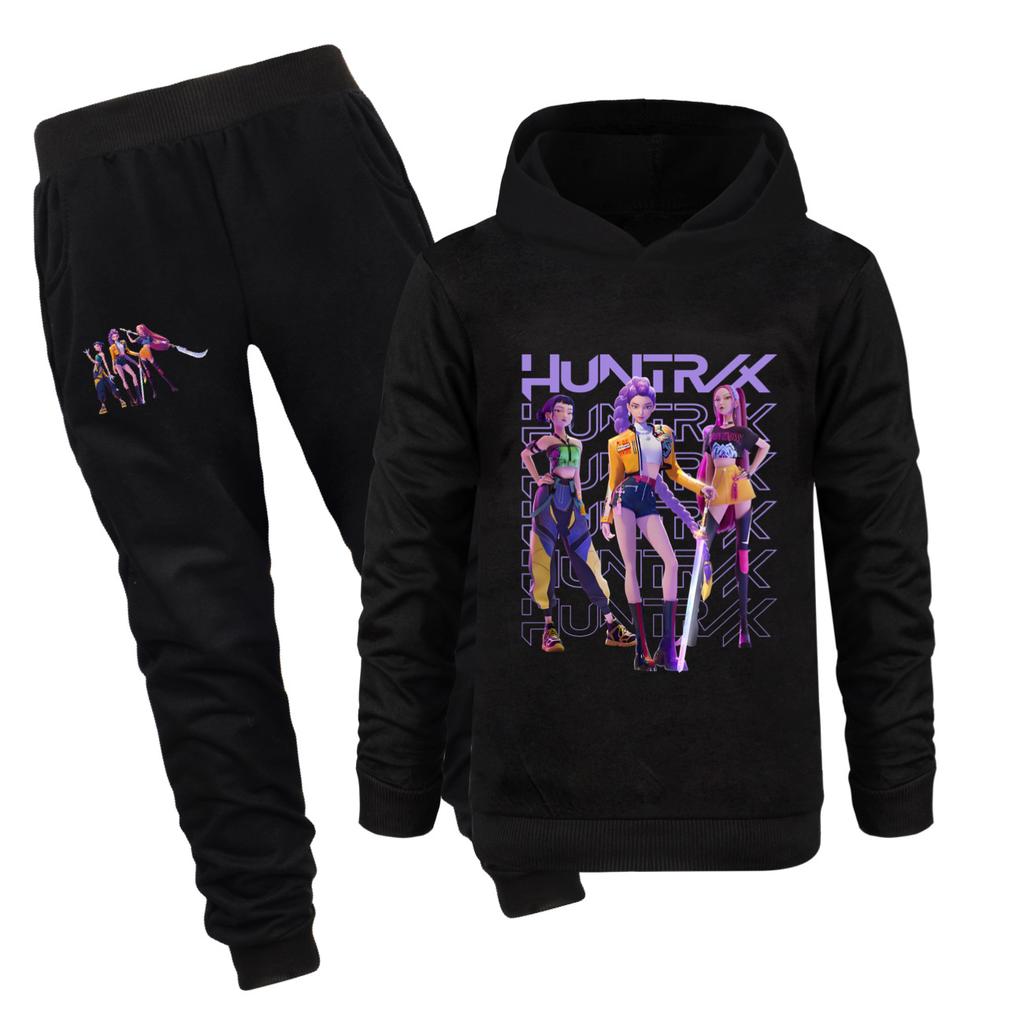 Kinderbekleidungssets Kpop Devil Hunter Kinder-Hoodie Hoodie-Set