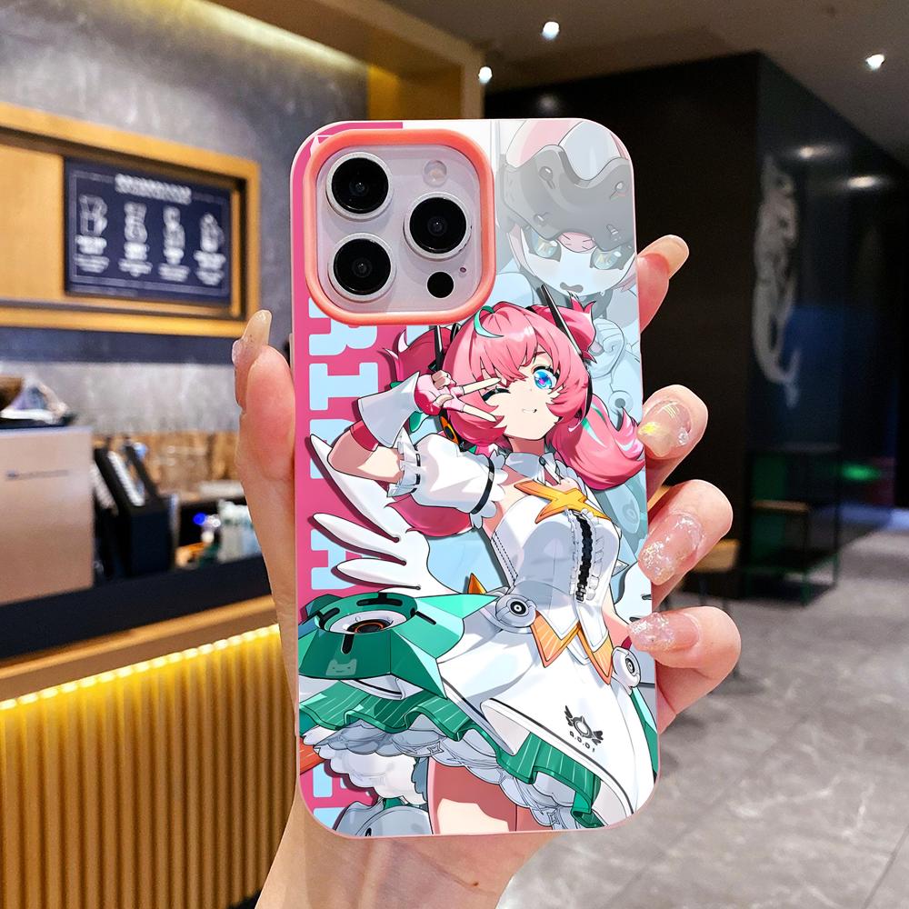 Zenless Zone Zero Aria Jelly Double layer Pink Mobile Phone Case for iPhone 17 16 15 14 13 12 11 Air Pro Max Plus Protective