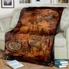 29 Style New Retro Marine Nautical Chart Compass Map Blanket,Soft Throw Blanket for Home Bedroom Bed Sofa Travel Office Cover