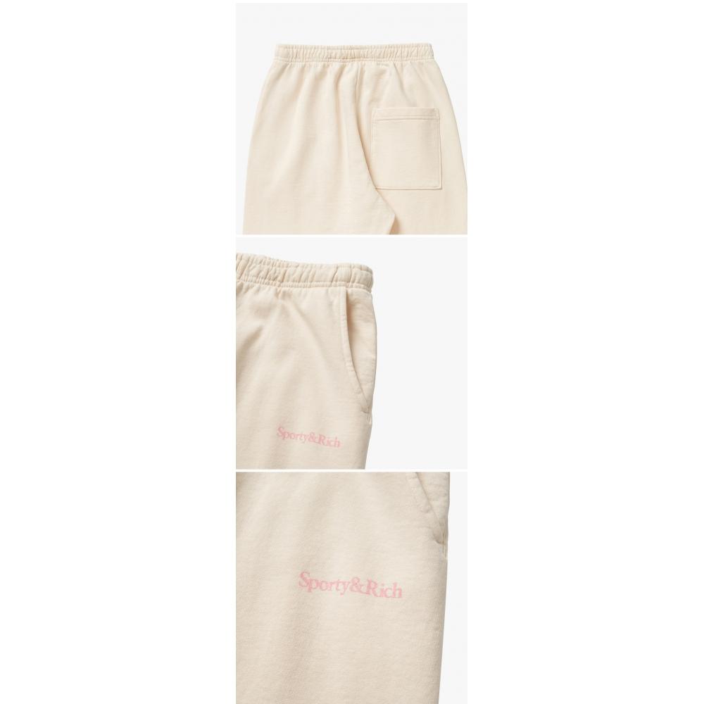 Sporty   Rich Sw631cr Serif  Serif  Logo Public Long Pants