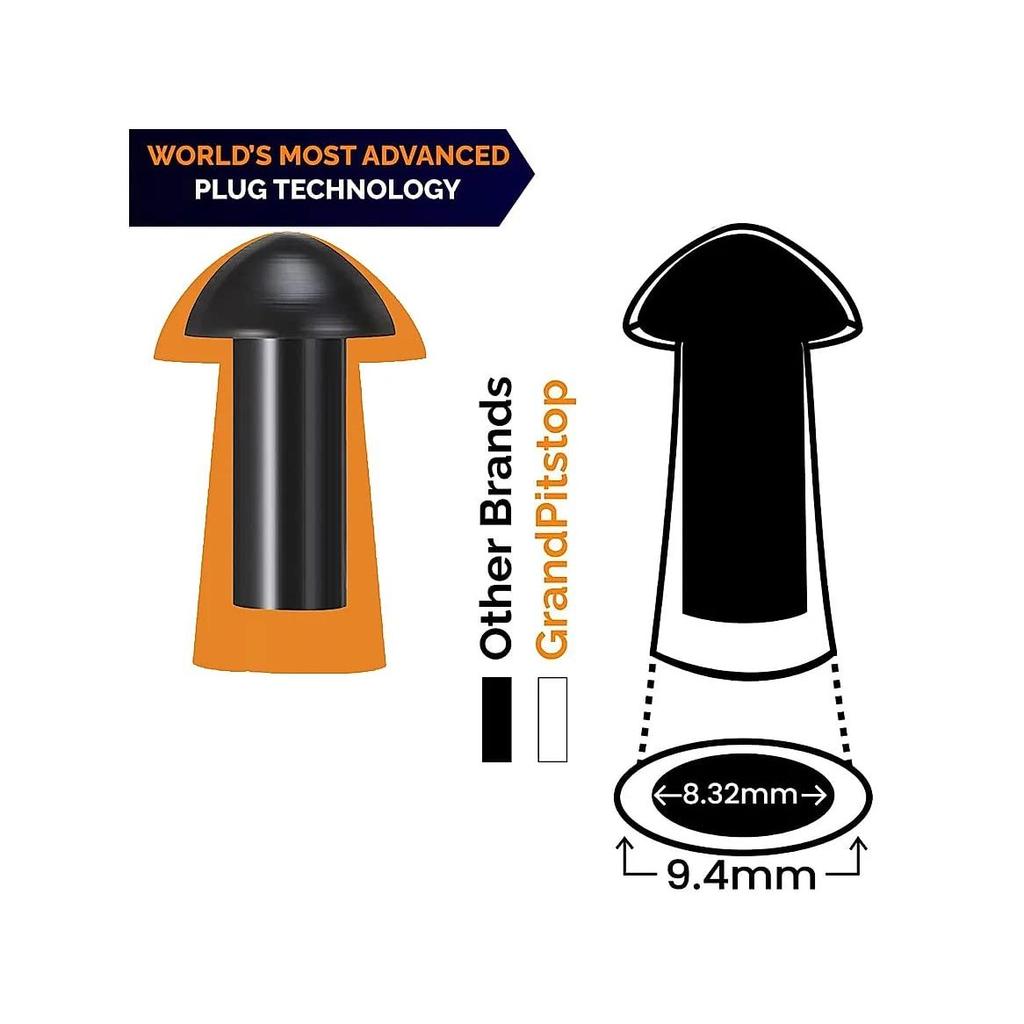 Replacement Mushroom Plugs for tubeless Tire Puncture Repair kit - for Cars, Motorcycles- Spare Plugs (30 Plugs)