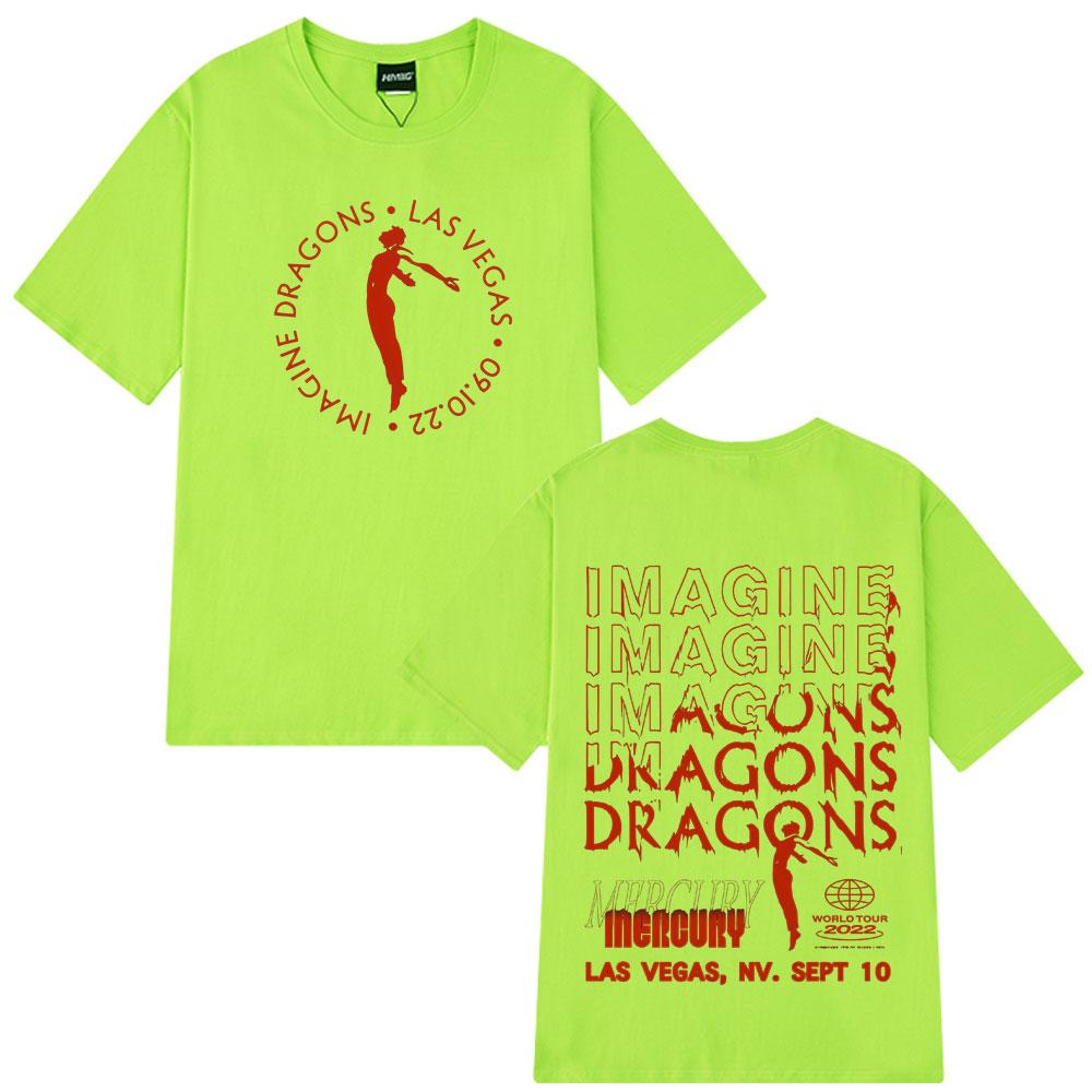 

Rock Band Imagine Dragons Mercury World Tour Merch 2025 T Shirt Men Women Hip Hop T-shirt Short Sleeve Cotton Oversized T-shirts 4XL