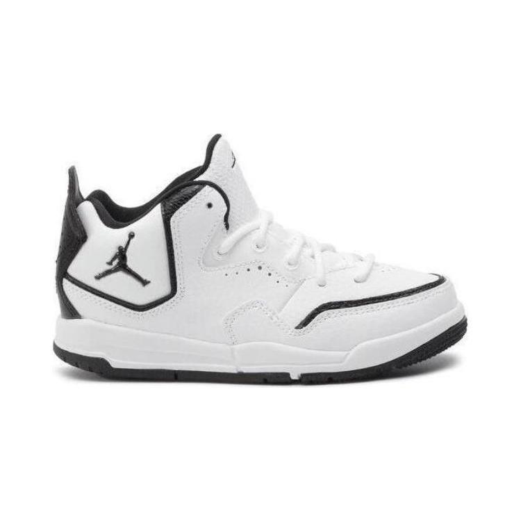 Jordan Courtside 23 Mid Top Children's Basketball Shoes Black White Children Aged 3 7 Years Old Kids' AQ7734-100