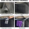 4 Pack,Universal Car Pouch Mesh Ceiling Netting Storage Auto Wall Sticker Net Pocket Elastic Trunk Organize Bag Black Load Cargo Mesh Storages Holder