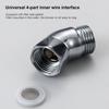 2Pcs Shower Elbow Adapter Shower Head Elbow Adapter 135 Degree Shower Head Extension Arm Connector for Hand Shower