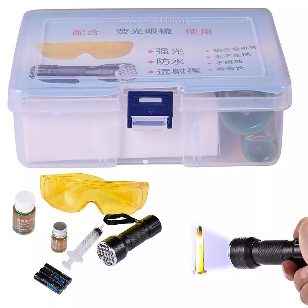 Auto UV Dye Air Conditioning Leak Test Repair Fluorescent Tools Kit Automotive Air Conditioning Leak Detection Tool
