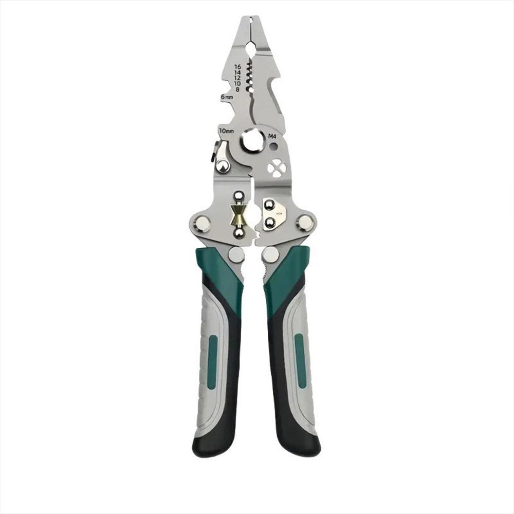 

1Pcs Multi Function Electrician Wire Splitter Wire Winding Pliers Crimping Pliers Hand Tool Foldable Wire Stripper Pulley Design