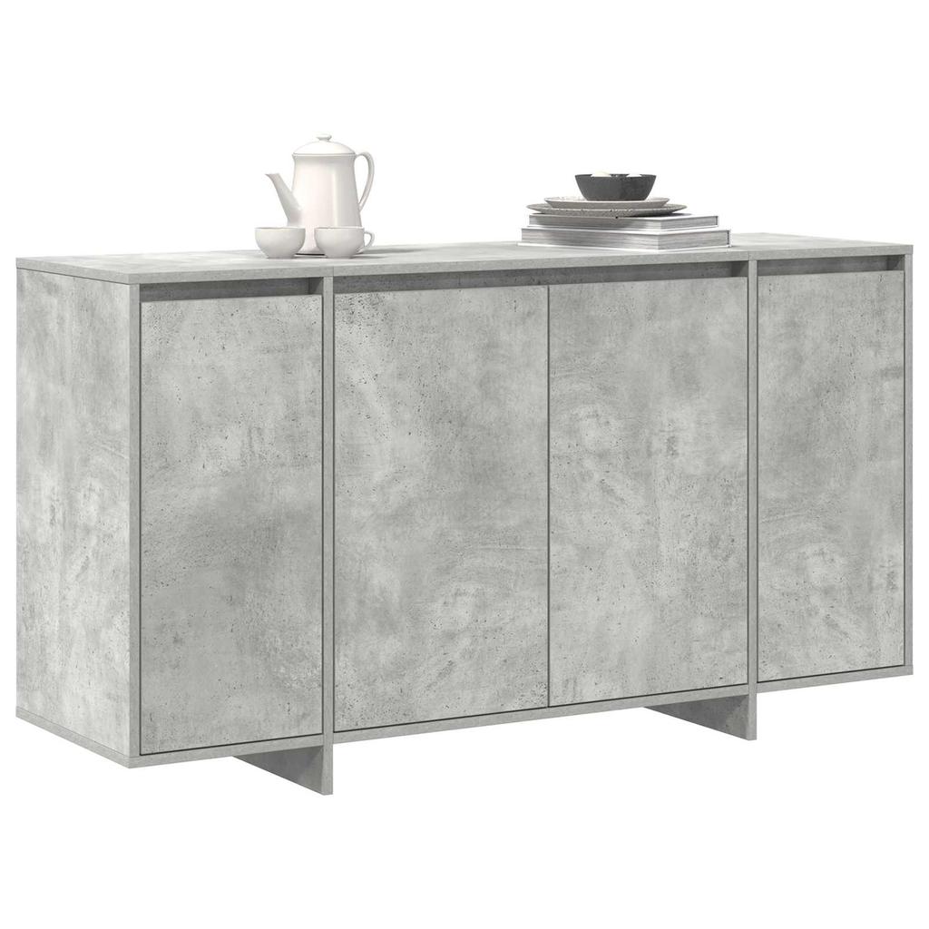 Sideboard Concrete Gray 135 x 41 x 75 cm Particleboard
