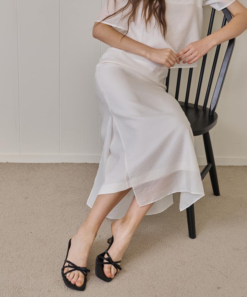 Peullobeu Sheer Skirt Version 3_Wh