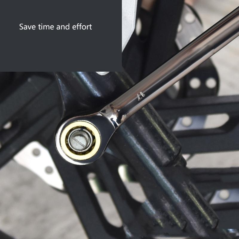 Double Ended Utility Wrench Ratchet Spanner Heavy Duty Two Side  Wrench Manual Repair Tool for Stable Performances