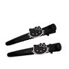 Korean-Style Black Cat Duckbill Bangs Hair Clips - High-End, Cute Women’s Hair Accessories