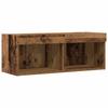 LED TV Cabinet Set in Rustic Wood Look 80 x 30 x 30 cm Engineered Wood
