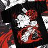 Summer Fullmetal Alchemist T-Shirt Brotherhood Alphonse Elric Black Shirt Tee Oversized Graphic T Shirts Y2k Top Women Clothing