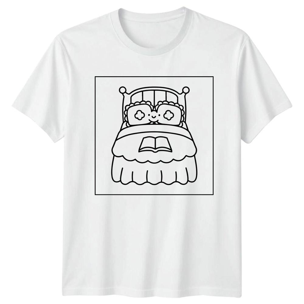 Book Bed Reading Hobbies Unisexs TShirt Unisexs Tee Unisex Graphic Top S