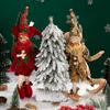 Kolorowe i urocze bożonarodzeniowe Elf wisiorek w kształcie lalki dekoracje na boże narodzenie wesołych świąt bożego narodzenia dekoracji domu Natal szczęśliwego nowego roku Navidad 2023 prezent