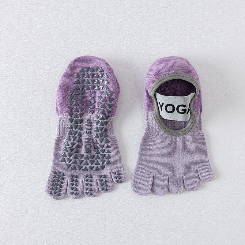 Women's Five-Finger Yoga Socks, Toe-Separating Pilates & Dance Socks for Spring/Summer, Short Indoor Training Socks