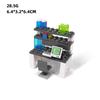MOC City Computerexperimenttisch Bausteine-Set Bürowerkbank Mit Tastaturtisch Stuhl DIY Modellsteine