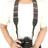 Retro Style Camera Strap Universal DSLR Strap for Canon Nikon Sony with Non-Slip Pad Durable Cotton 76cm Length Black