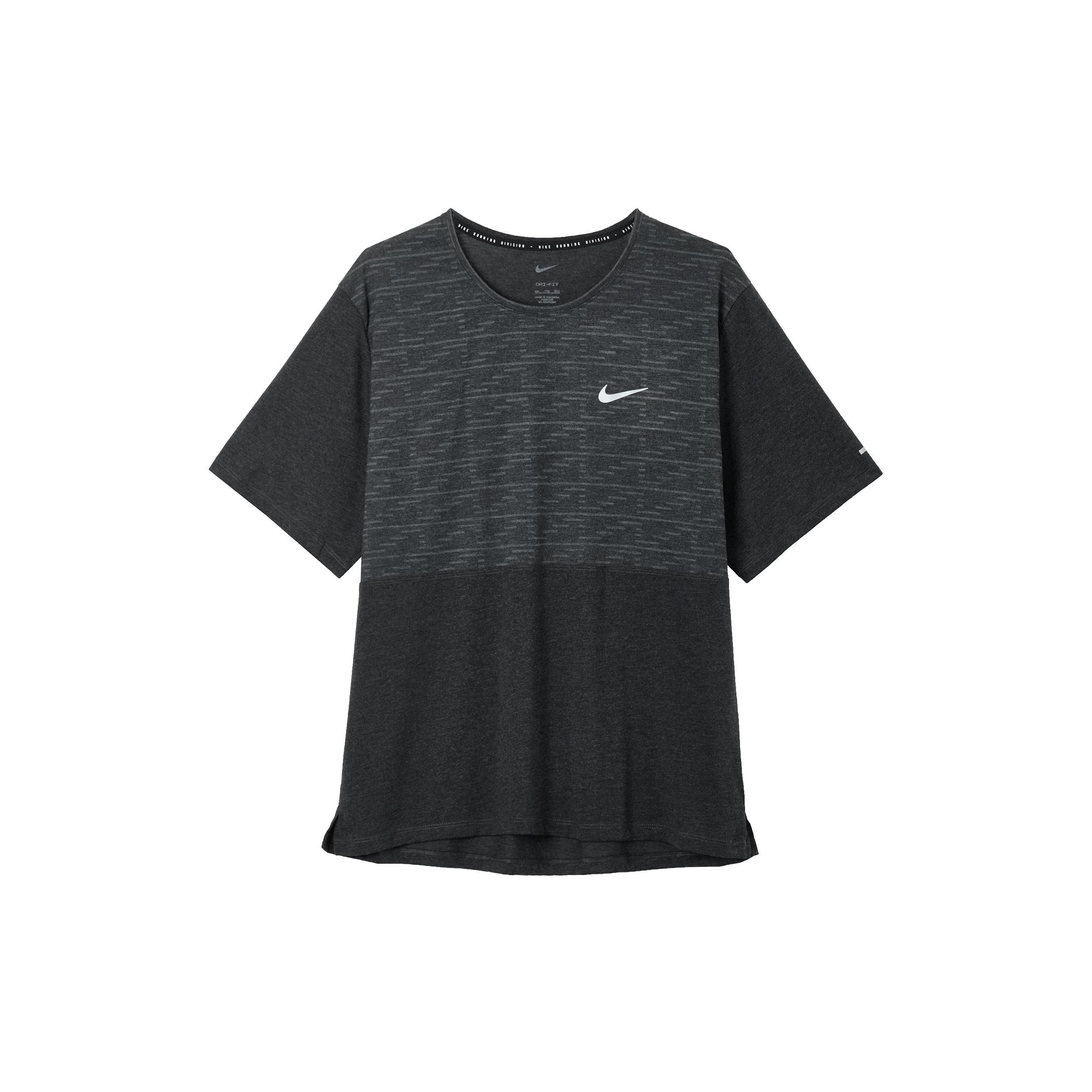 Nike Dri-FIT Run Division Miler T-Shirt Black White Men s DR8763-032 S