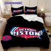 Vibrant Detroit Pistons Logo Art Three-piece set(1 * duvet cover + 2 * pillowcase, without core) Bedding set Christmas birthday gift