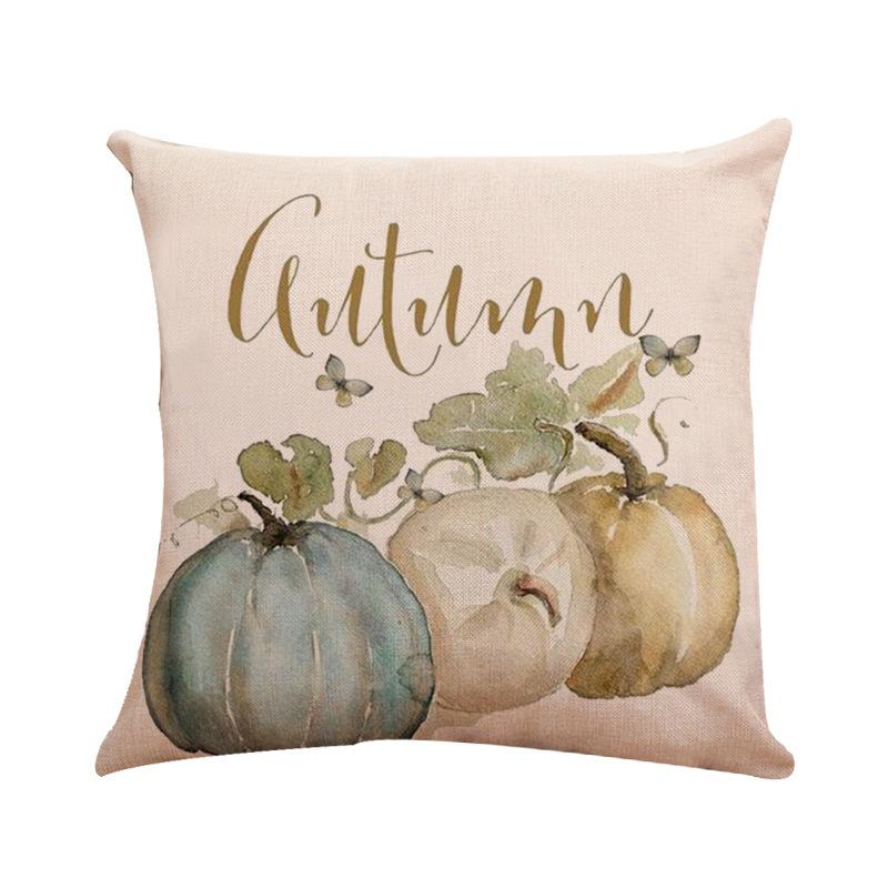 Halloween Pumpkin Series Throw Pillow Covers With Digital Printing Of Short Plush Fabric Car-Shaped Sofa Cushion Home Decor
