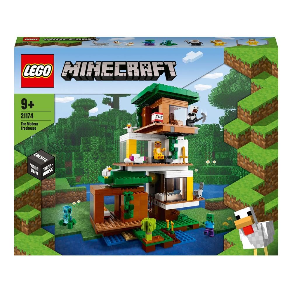 LEGO Minecraft Tree House 21174 Toy Block Video Game House Home Boys Girls 9 Years Old and Up