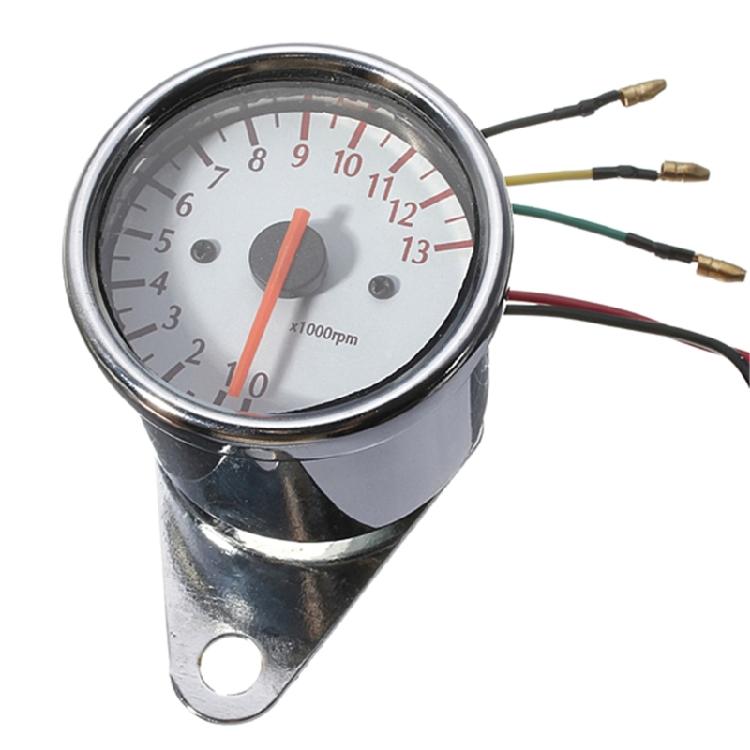 Motorcycle Tachometer Meter Gauge Modified Motor Rev Odometer 0-13000RPM 1